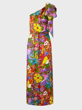 Wiggy Kit Bay Dress (Psychedelic Print) in Size 8